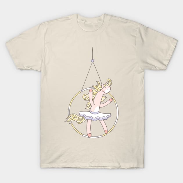 PONY AT THE CIRCUS AERIAL HOOP T-Shirt by ReignGFX